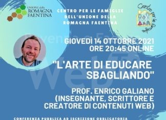 “L’arte di educare sbagliando”: giovedì il primo incontro del Programma Adolescenza