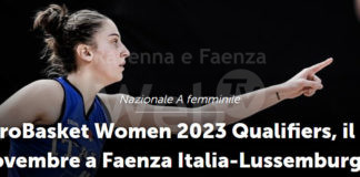 La Nazionale femminile di basket il 14 novembre sul parquet del PalaCattani di Faenza