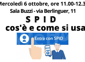 SPID cos’è e come si usa: al via mercoledì corsi formativi in sala Buzzi e alla Casa delle Culture