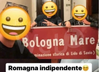 Già rubato il cartello “Bologna Mare” a Lido di Savio