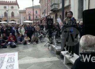 Piazza del Popolo manifestazione no green pass “Trieste chiama. Ravenna Risponde” | VIDEO