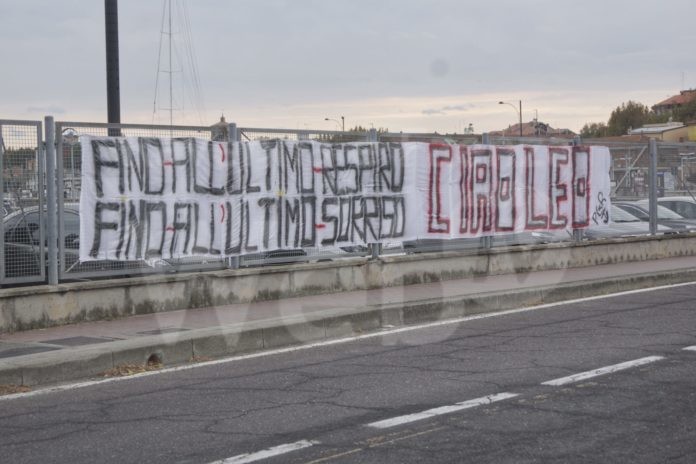 striscione Andrea Leoni