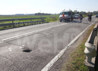 Chiuso al traffico stamattina per un avvallamento tratto di via Canale Molinetto; circolazione deviata