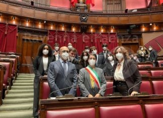 Ouidad Bakkali a Roma alla cerimonia per i 150 anni della prima seduta della Camera dei Deputati