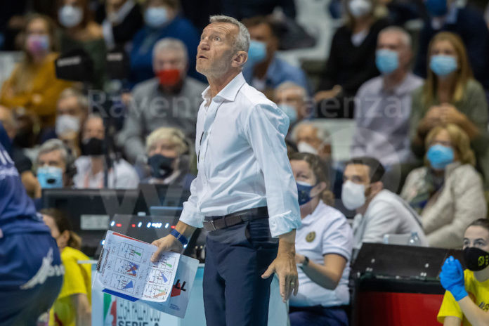 VOLLEY PALLAVOLO. Consar RCM Ravenna - Gioiella Prisma Taranto 0-3 .