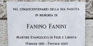 Una serata dedicata a Fanino Fanini, evangelico faentino morto per la sua fede