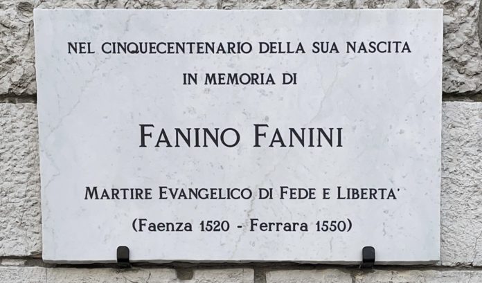 Targa_di_Fanino_Fanini_a_Ferrara
