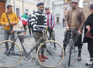 Partita questa mattina la Ciclostorica dantesca da piazza del Popolo | VIDEO