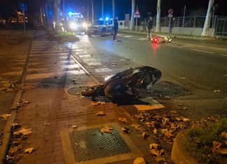 Via Trieste scontro tra scooteristi, uno ricoverato al Bufalini di Cesena