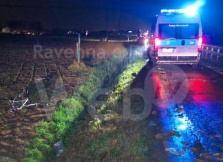 Grave incidente in tarda serata sulla Dismano travolto un ciclista, gravi le sue condizioni