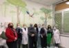 Inaugurato il murales floreale nella sala allattamento della Terapia intensiva Neonatale dell’ospedale di Ravenna