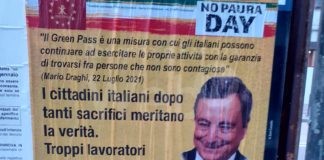 Manifesti a Ravenna e a Rimini per chiedere le dimissioni di Draghi