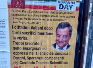 Manifesti a Ravenna e a Rimini per chiedere le dimissioni di Draghi