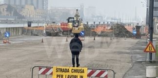 Darsena chiusa via D’alaggio per lavori