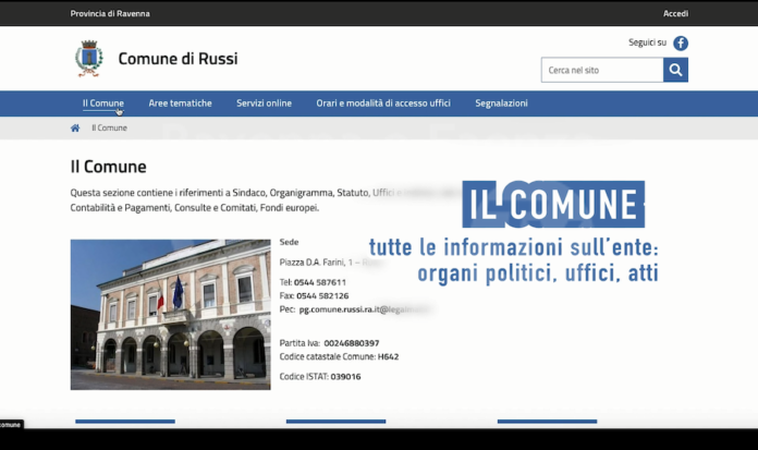 comune russi webTutorial sito