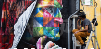 Installato oggi il pannello esplicativo del murales di Kobra in via Pasolini