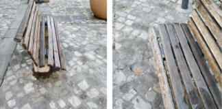 Panchine di piazzetta Gandhi, Fratelli d’Italia chiede di sostituirle: “Troppi vandali”