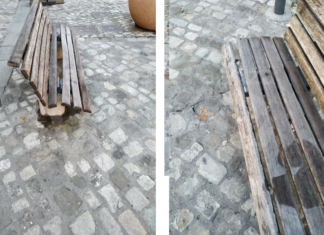 Panchine di piazzetta Gandhi, Fratelli d’Italia chiede di sostituirle: “Troppi vandali”