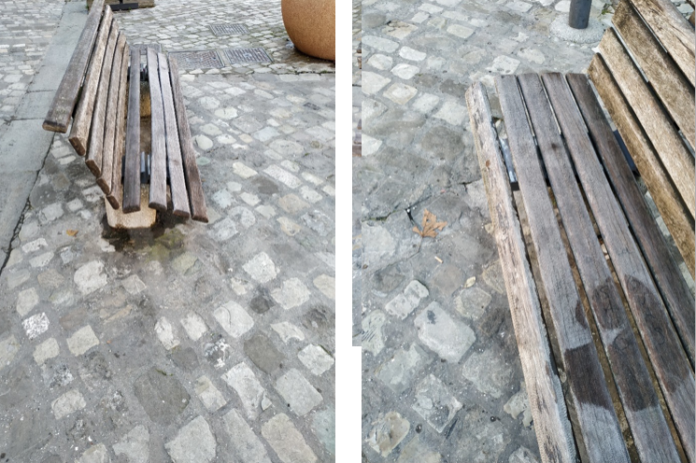 panchine piazza gandhi