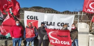 Presidio della Cgil a Marradi a sostegno dei lavoratori di Ortofrutta del Mugello