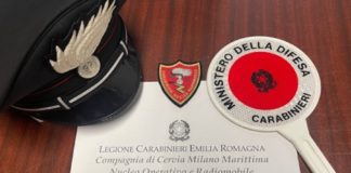 Carabinieri: Cervia arrestato uno spacciatore e a Savio un arresto per minaccia a pubblico ufficiale