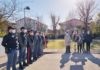 Deposizione di una corona nell’area verde di via Luzi dedicata alle vittime delle foibe e dell’esodo giuliano-dalmata