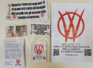 Policia Ravenna: Denunciati due imbrattatori No Vax