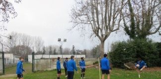 Allenamenti per il Faenza calcio, in vista della ripresa del campionato