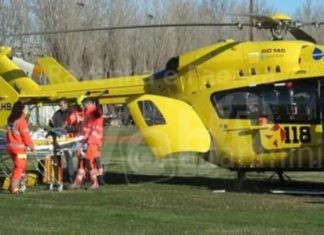Ravenna: 20enne cade dalla moto da cross, trasportato al Bufalini
