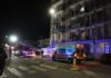 Incendio nel terrazzo di un palazzo in via Cesarea. Per fortuna nessun ferito