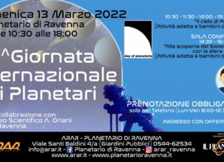 Domenica la Giornata internazionale dei planetari. Ecco il programma a Ravenna