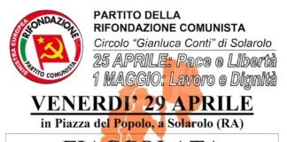 Prc, Solarolo: venerdì fiaccolata per la pace e il lavoro