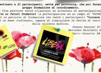 “Libera, associazioni nomi e numeri contro le mafie”, un weekend di formazione