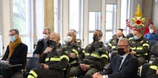 Il Prefetto De Rosa in visita dai Vigili del Fuoco