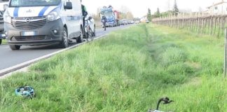 Unione: ciclista investito in via Pedergnana, la Polizia locale individua il responsabile in pochi minuti