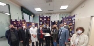 Lions: una donazione di 3612 euro al reparto di Oncologia a Ravenna