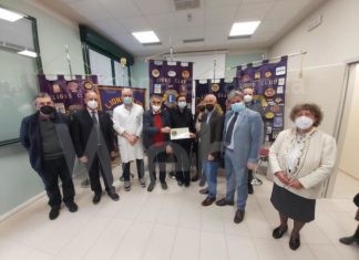 Lions: una donazione di 3612 euro al reparto di Oncologia a Ravenna