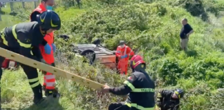 Ravenna: Auto nel fosso due i feriti uno grave trasportato a Cesena | VIDEO
