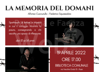 Russi: “La memoria del domani”, spettacolo di letture in musica
