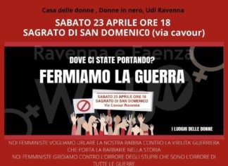 Casa delle Donne: Flash mob “Dove ci state portando? Fermiamo la guerra, costruiamo la pace”