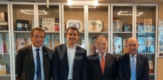 Il sindaco di Massa Lombarda e il direttore generale di Confindustria Romagna in visita allo stabilimento di Smurfit Kappa Italia