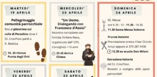 Dal 19 al 24 aprile la parrocchia del SS. Crocifisso (cappuccini) di Faenza è in festa.