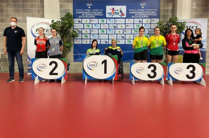 Campionati_Italiani_di_Categoria_di_Riccione_2022_podio_del_doppio_femminile_di_quarta_categoria