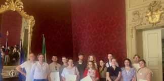 I giovani ospitati dal Rotary Club Faenza ricevuti in Comune