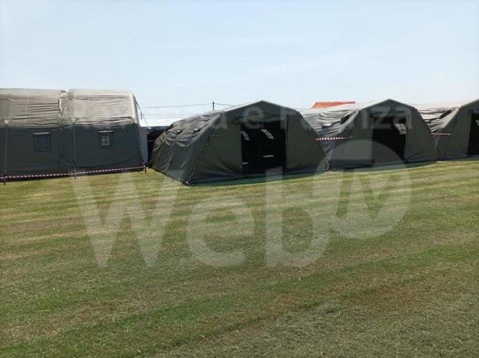 L'allestimento del campo per l'open day della Protezione civile, Bagnacavallo, 20 maggio 2022 (6)