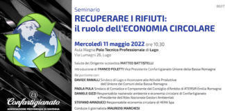 Confartigianato organizza a Lugo il seminario “Recuperare i rifiuti: il ruolo dell’economia circolare”