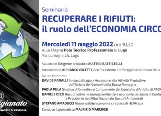 Confartigianato organizza a Lugo il seminario “Recuperare i rifiuti: il ruolo dell’economia circolare”