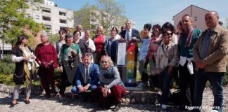 Inaugurato in piazza Bernini il monumento per dire “No” alla violenza sulle donne | VIDEO