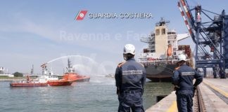 Capitaneria di porto di Ravenna: esercitazione di “maritime security” ed antincendio in porto