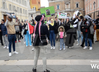 Nuovo presidio in Piazza del Popolo per Gaza